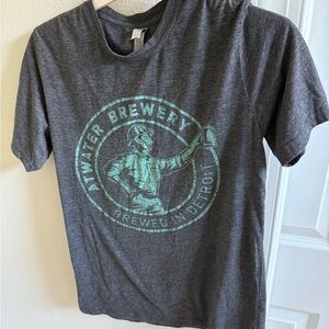 Gray Atwater Brewery Graphic T-Shirt